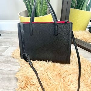 Banana Republic Italian Leather medium Tailored tote bag